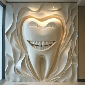 Diş Kliniği Duvar Rölyef Tasarımı