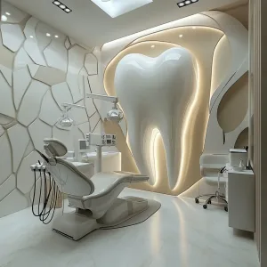 Diş Kliniği Duvar Rölyef Tasarımı