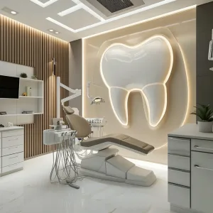 Diş Kliniği Duvar Rölyef Tasarımı